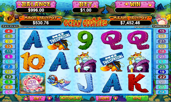Ocean Oddities Slot Reels